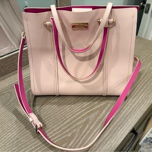 Kate Spade Light Pink and Fuchsia Tote